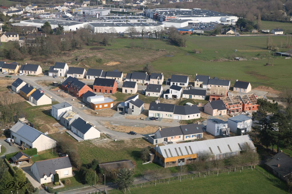 Quartier de Blain en construction - Crédits : Photo Aérienne Paramoteur